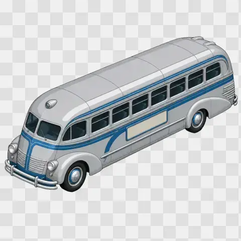 1930s Streamlined Coach Side Dominant View
