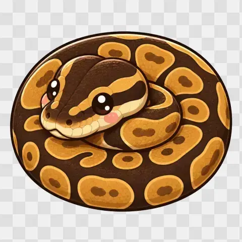 Ball Python Cinnamon Roll Coil