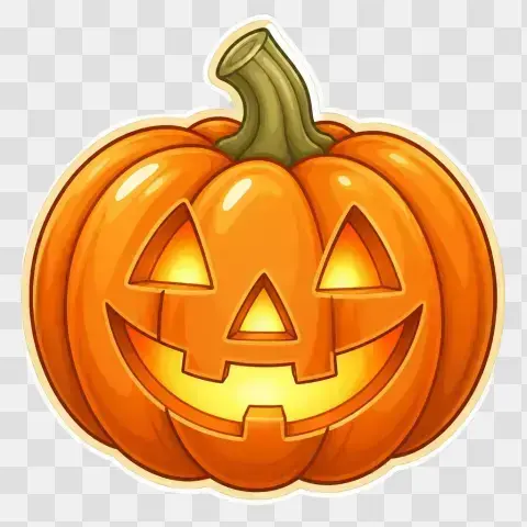 Classic Round Jack O Lantern With Triangle Eyes