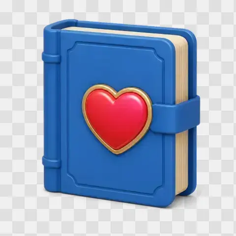 Closed Storybook Storing A Heart