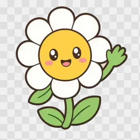 Kawaii Daisy Friend Clipart Kindness Garden Club