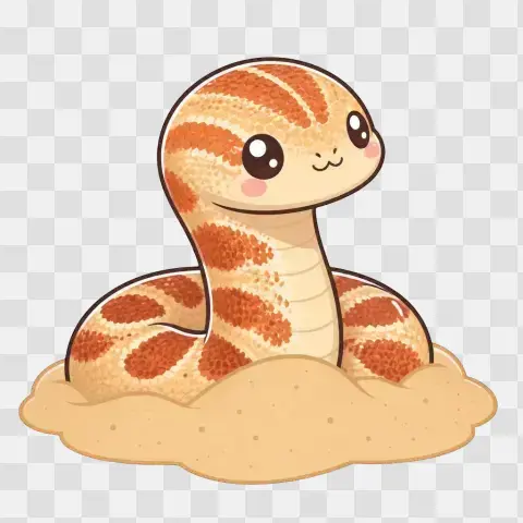 Kenyan Sand Boa Rising From Sand