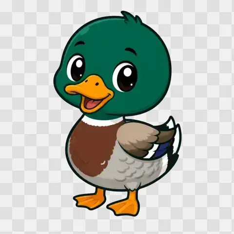 Mallard Drake Chibi Standing Portrait