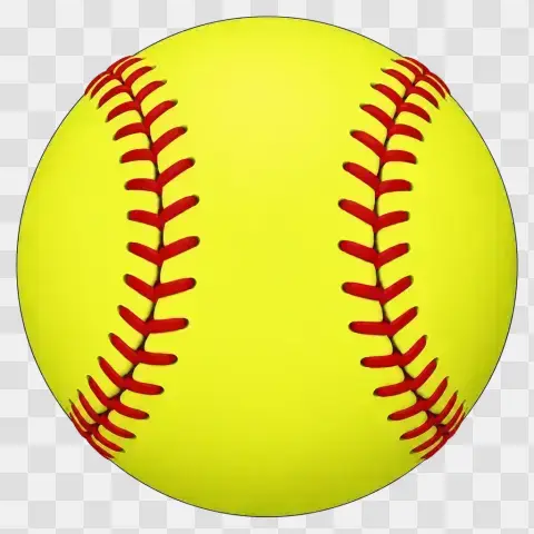 Oversized 16 Inch Softball Top Down View