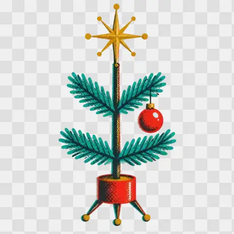 Pine Seedling Decorated Candle Stage