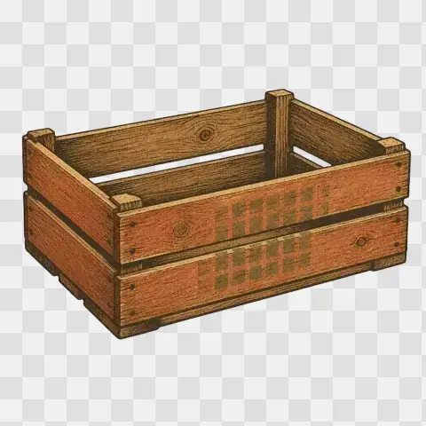 Rustic Wooden Harvest Crate