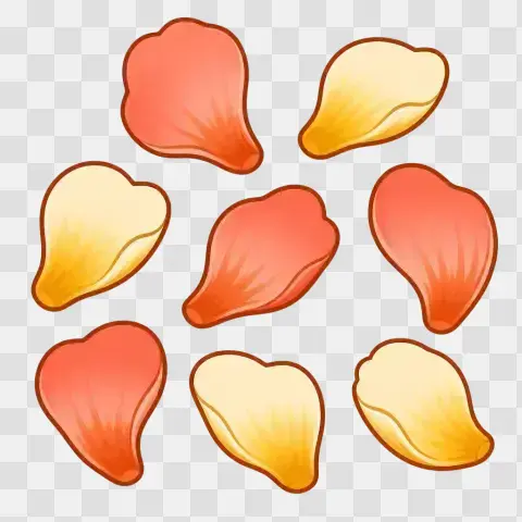 Scattered Tropical Petals Prop Clip Art