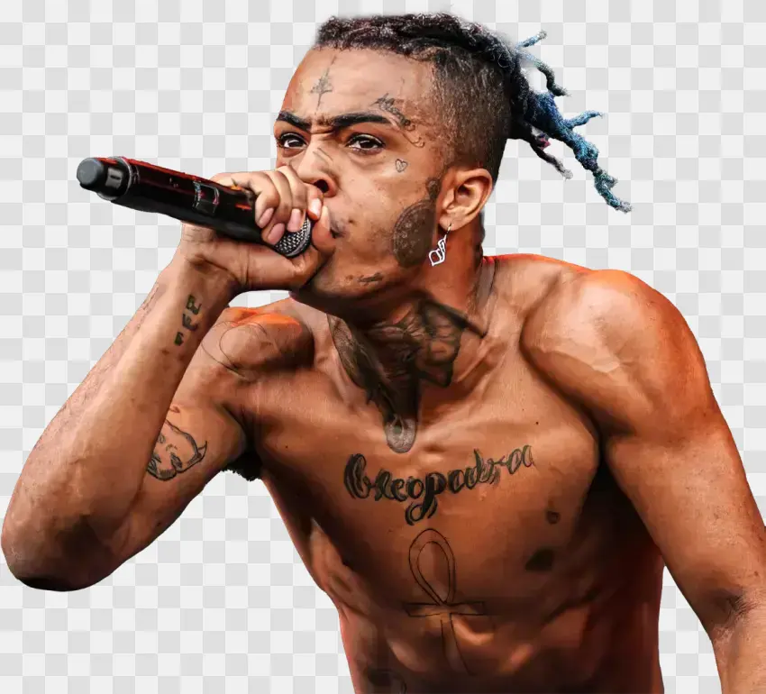 Rapper Performing Live with Microphone