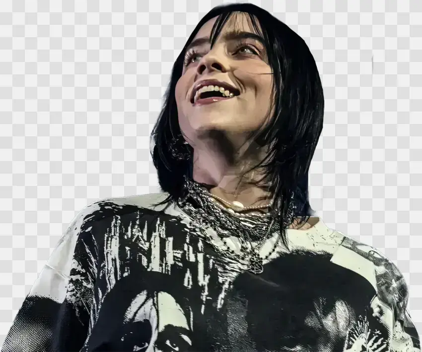Billie Eilish Smiling At Fans On Stage