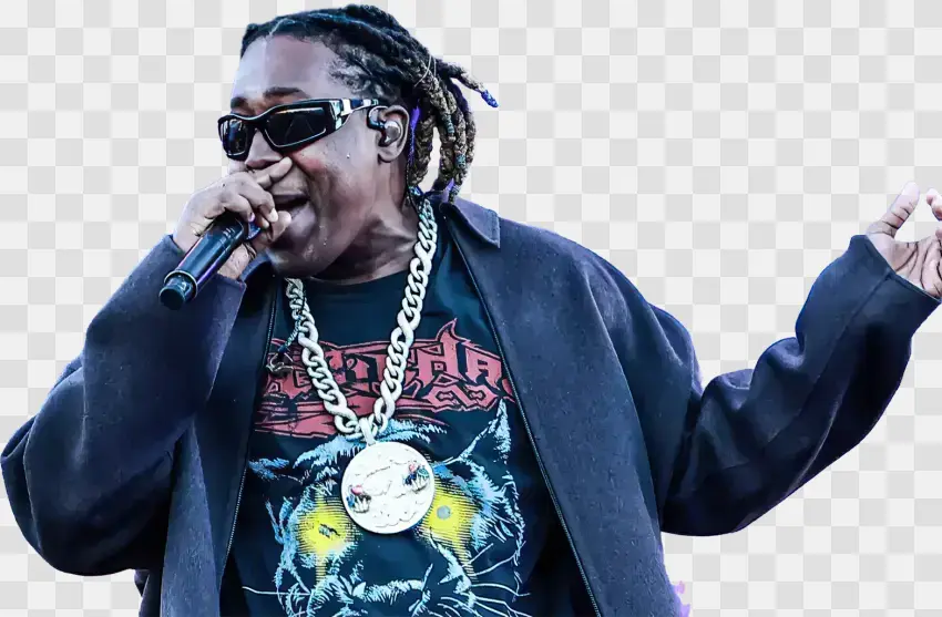 Rapper Performing Live In Sunglasses