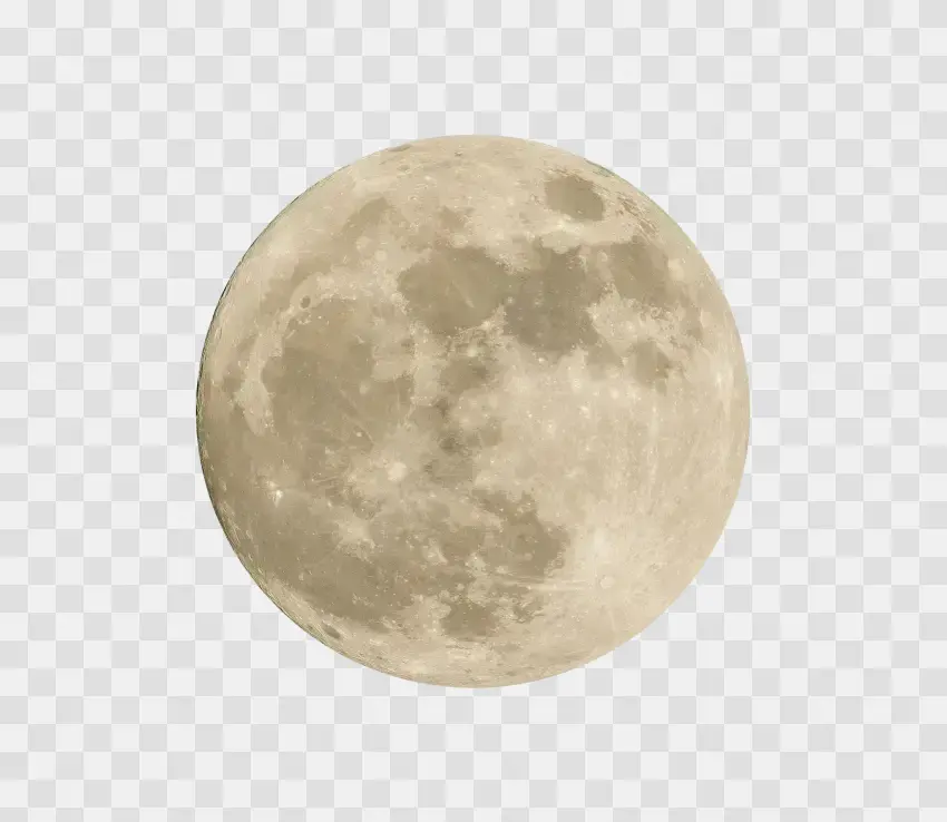 Full Moon Detailed Texture Spherical View