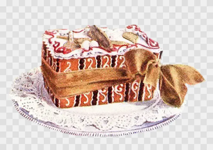 Decorated Rectangular Gift Cake
