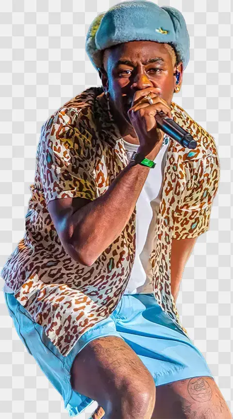 Tyler The Creator Singing Into Microphone
