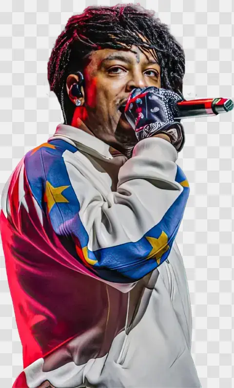 Singer Performing On Concert Stage
