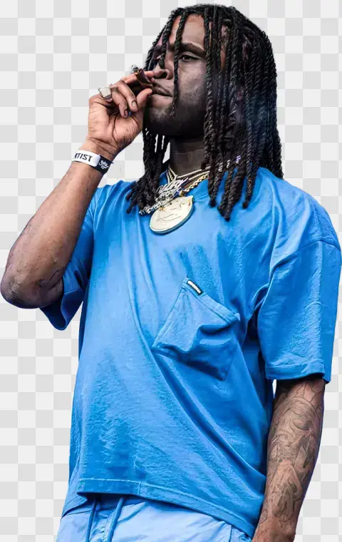 Rapper Performing With Gold Jewelry
