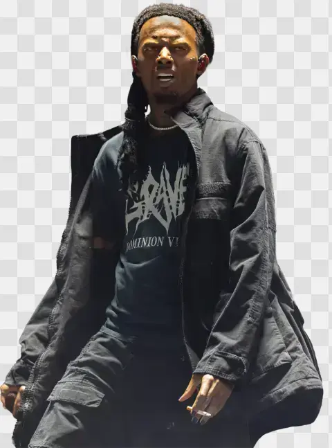 Playboi Carti Full Outfit Portrait