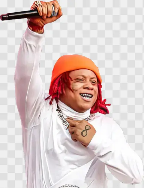 Trippie Redd Performing With Microphone