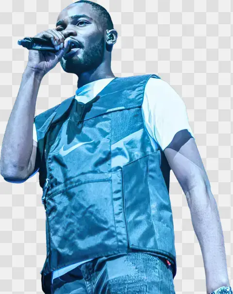 Young Male Hip Hop Artist Performing