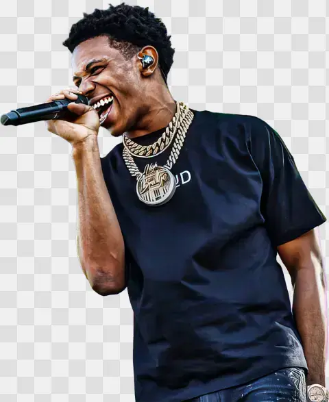 Male Rapper Performing Live In Concert