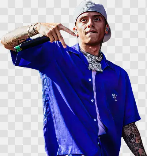Young Rapper Performing At Concert